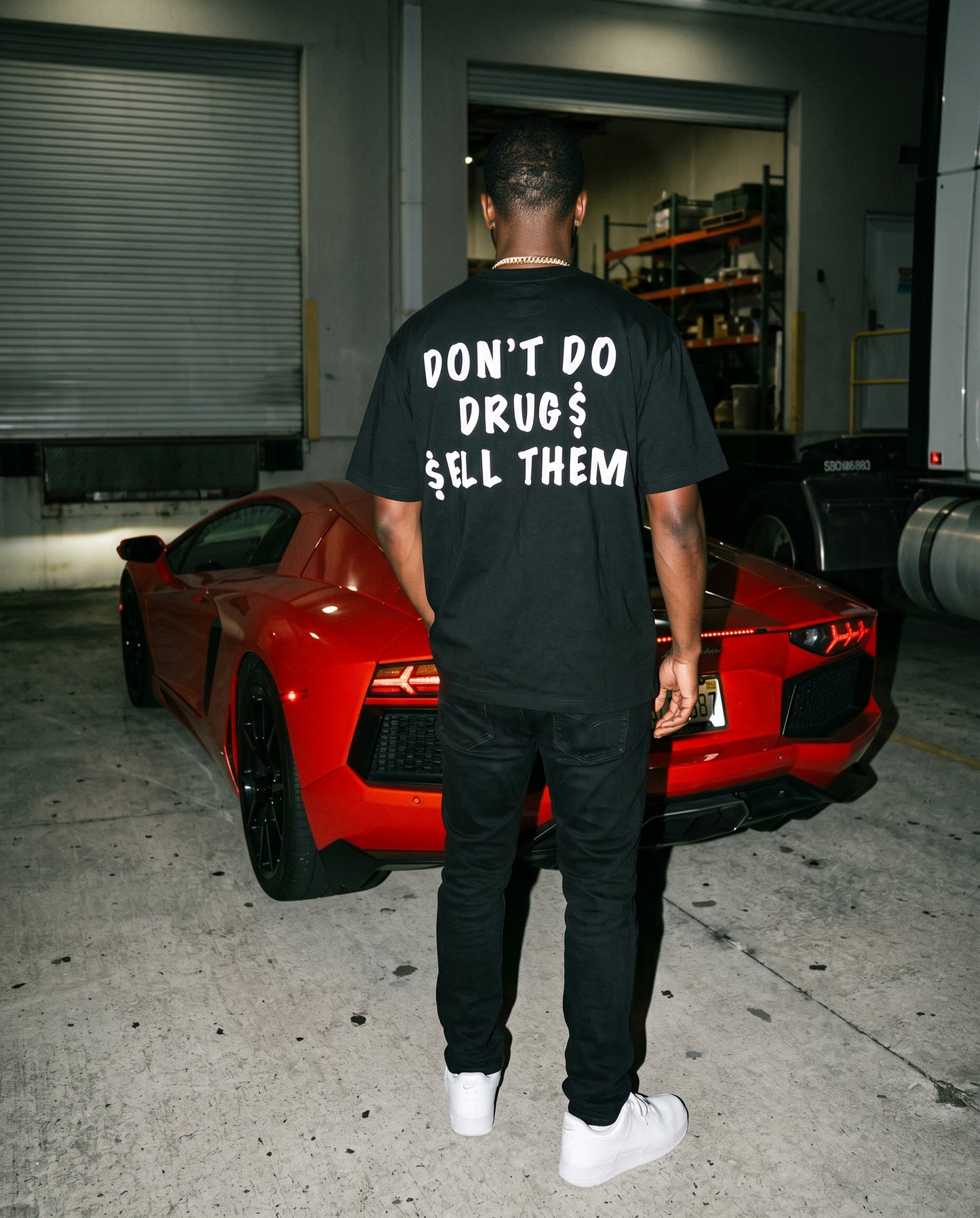 Drugs T-Shirt White Logo